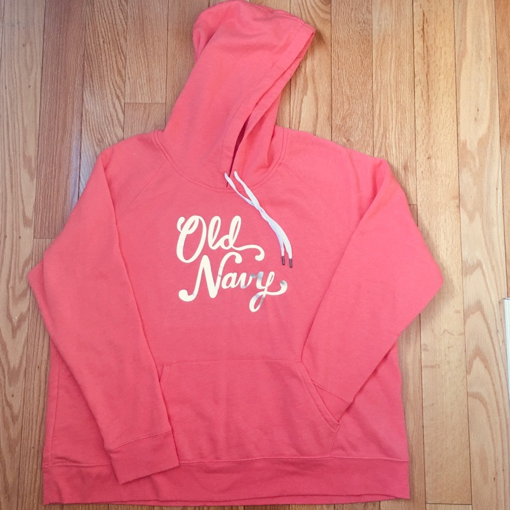 Beautiful Peach/Orange Old Navy Pull Over Hoddie
